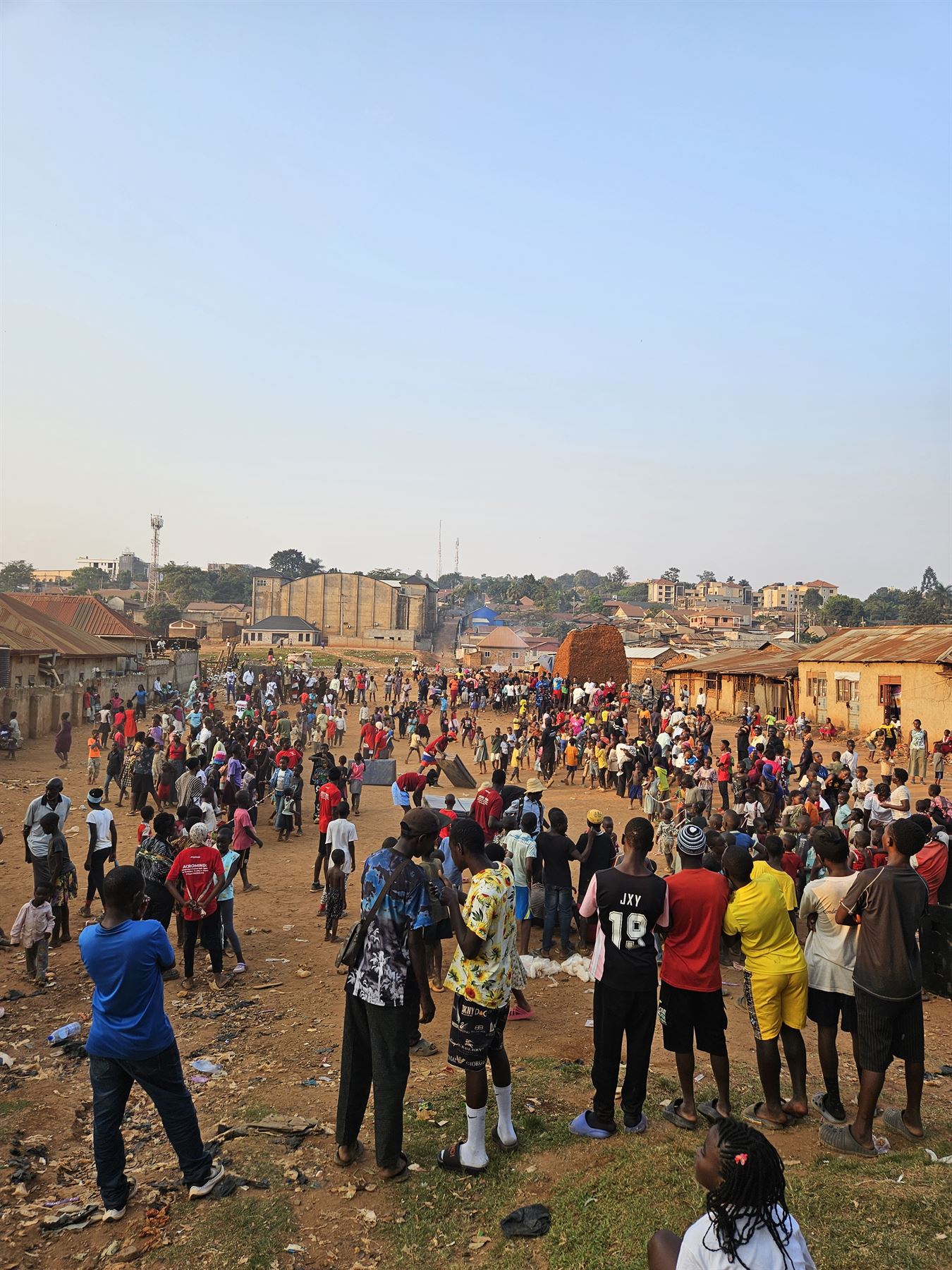 Community gathered to watch an Acromind performance